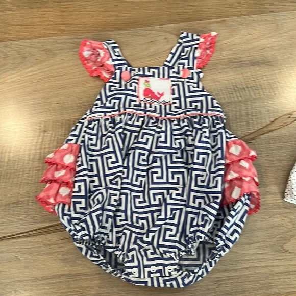 Matching Sets Euc Shrimp And Grits Kids Whale Smocked Bubble